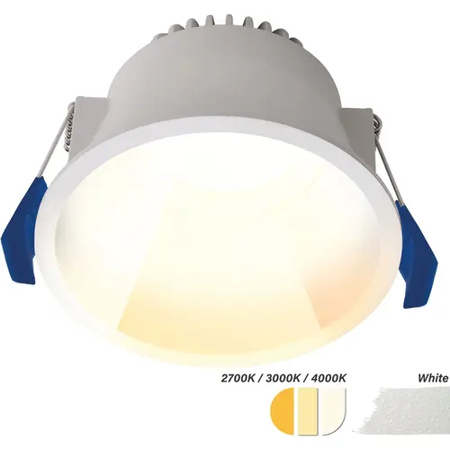EcoDim ED-10096 LED-inbouwspot verdiept IP54 CCT 2700K/3000K/DTW rond 90mm wit