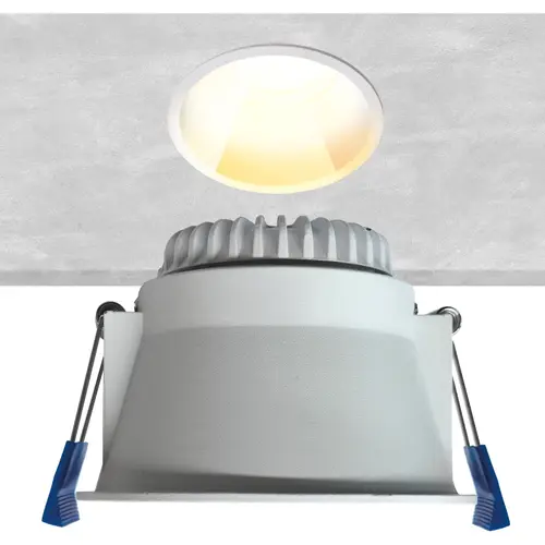 EcoDim ED-10096 LED-inbouwspot verdiept IP54 CCT 2700K/3000K/DTW rond 90mm wit