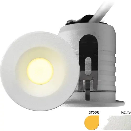 EcoDim ED-10105 LED inbouwspot mini 3W 2700K IP67 wit