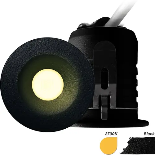 EcoDim ED-10106 LED inbouwspot mini 3W 2700K IP67 zwart