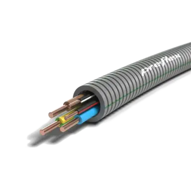 Preflex 1234000827 flexibele buis 20mm voorbedraad 3x2.5mm² br/bl/gg + 2x1.5mm² zw/zr rol van 100 meter