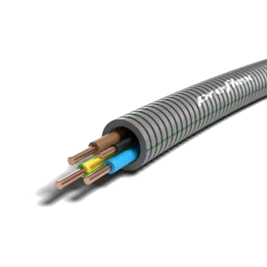 Preflex 1234000386 flexibele buis 16 mm voorbedraad 3 x 2.5 mm² + 1 x 1.5 mm² br/bl/gg/zw rol 100 meter