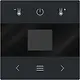 Busch-Jaeger 1794 MDRT-45M centraalplaat voor kamerthermostaat met display en Bluetooth Art Linear zwart mat
