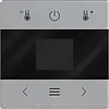 Busch-Jaeger 1794 MDRT-83 centraalplaat voor kamerthermostaat met display en Bluetooth Future Linear aluzilver