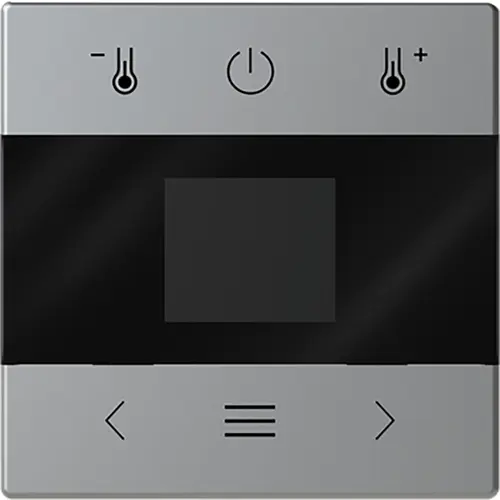 Busch-Jaeger 1794 MDRT-866 centraalplaat voor kamerthermostaat met display en Bluetooth Pure Stainless Steel