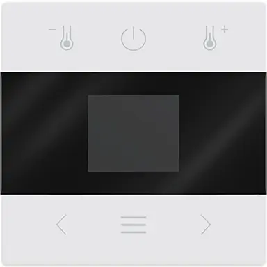 Busch-Jaeger 1794 MDRT-884 centraalplaat voor kamerthermostaat met display en Bluetooth Future Linear studiowit mat