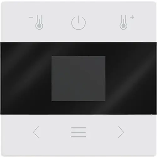 Busch-Jaeger 1794 MDRT-884 centraalplaat voor kamerthermostaat met display en Bluetooth Future Linear studiowit mat