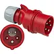 PCE 7025-6 CEE-contactstop met fasewisseling 32A 400V 5-polig rood 6h IP44