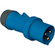 Mennekes CEE 13502 contactstop 3-polig 16A 230V Blauw 6h PowerTOP Xtra met ErgoCONTACT IP54