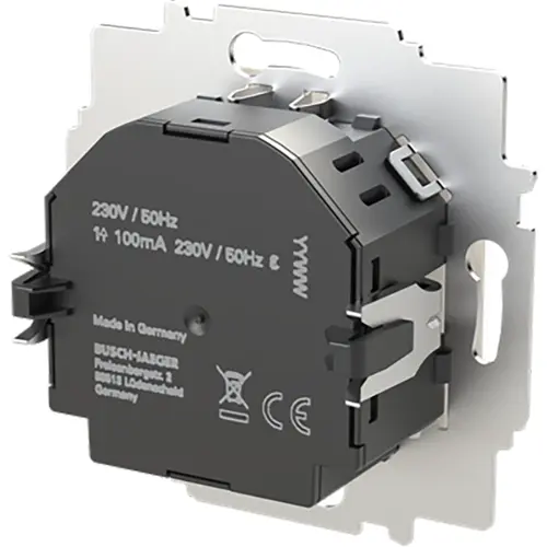 Busch-Jaeger 62843 U-WL ruimtethermostaat met elektronische uitgang display Bluetooth en free@home wireless 230V