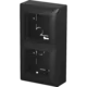 Busch-Jaeger 1712 F-915 vlakke opbouwbak 2-voudig inclusief afdekraam Balance SI zwart mat