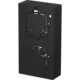 Busch-Jaeger 1712 F-915 vlakke opbouwbak 2-voudig inclusief afdekraam Balance SI zwart mat