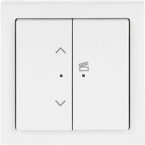 Busch-Jaeger 62731/UJ-84-WL jaloeziesokkel flex 1-voudig complete set met bedieningselement draadloos Future Linear studiowit glans