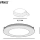 Yphix 50415315 LED Downlight Premium Line 24cm zwart 15W 3000K IP44 dimbaar