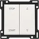 Niko 101-65905 jaloezieknop tbv tweevoudige elektrisch gescheiden schakelaar original white