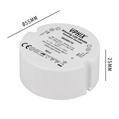 Yphix 50349172 LED Driver 350mA Max. 15W 21-42V dimbaar