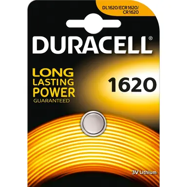 Duracell DL 1620 knoopcel batterij CR 1620 3V 68mAh