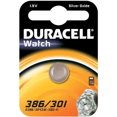 Duracell D 386 knoopcel batterij SR 43 1.55V 117mAh