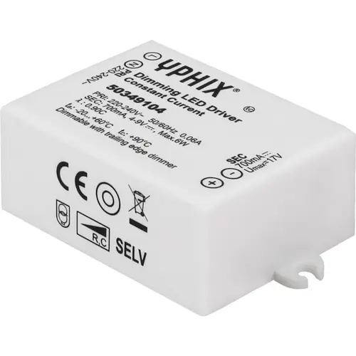 Yphix 50349104 LED Driver 700mA Max. 6W 4-9V dimbaar