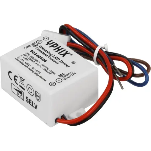 Yphix 50349104 LED Driver 700mA Max. 6W 4-9V dimbaar