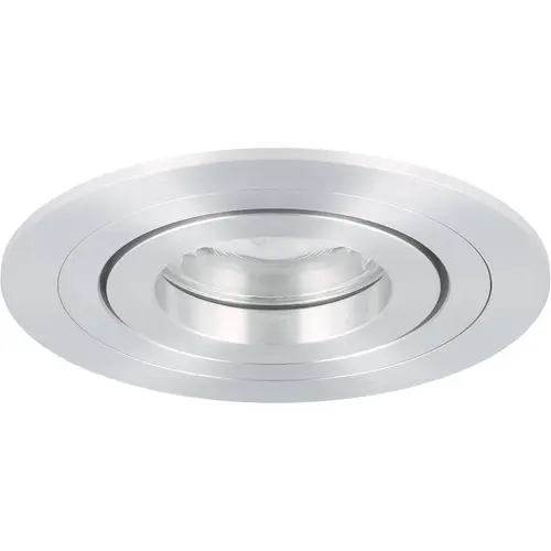 Yphix 50258907 LED inbouwspot Argenta rond 7W 2700K dimbaar en kantelbaar aluminium