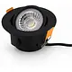 Yphix 50182001 LED inbouwspot Parma 6W 2700k dimbaar en kantelbaar zwart