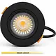 Yphix 50182004 LED inbouwspot Parma 6W 1800-3000K dimbaar en kantelbaar zwart