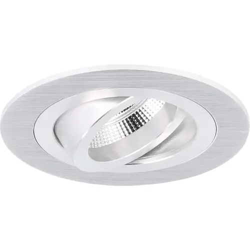 Yphix 50114201 Inbouwspot GU10 Venezia 35mm rond aluminium kantelbaar met klemveren exclusief lichtbron