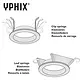 Yphix 50114201 Inbouwspot GU10 Venezia 35mm rond aluminium kantelbaar met klemveren exclusief lichtbron