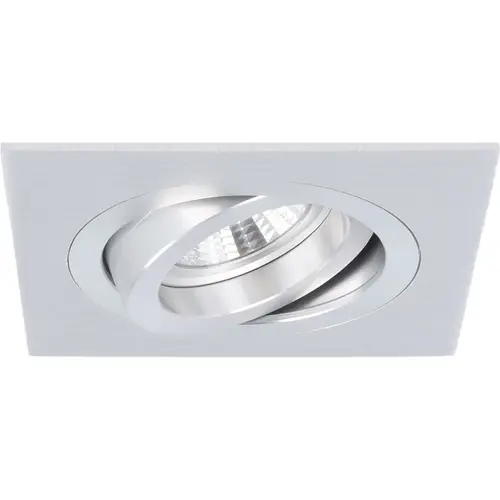 Yphix 50114301 Inbouwspot GU10 Torino vierkant aluminium kantelbaar met klemveren exclusief lichtbron