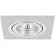 Yphix 50114301 Inbouwspot GU10 Torino vierkant aluminium kantelbaar met klemveren exclusief lichtbron