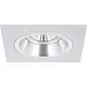 Yphix 50114302 Inbouwspot GU10 Torino vierkant aluminium kantelbaar met klemveren exclusief lichtbron