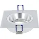 Yphix 50114302 Inbouwspot GU10 Torino vierkant aluminium kantelbaar met klemveren exclusief lichtbron