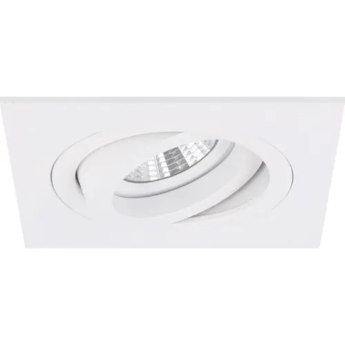Yphix 50114321 Inbouwspot GU10 Torino vierkant wit kantelbaar met klemveren exclusief lichtbron
