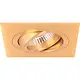 Yphix 50114341 Inbouwspot GU10 Torino vierkant goud kantelbaar met klemveren exclusief lichtbron