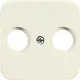 Busch-Jaeger 2531-212 centraalplaat antenne / COAX wandcontactdoos Standaard SI