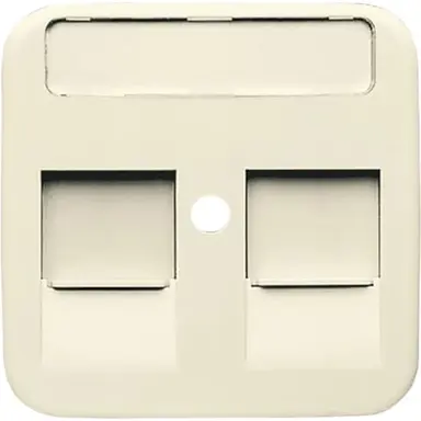 Busch-Jaeger 1800-212 centraalplaat modular jack 2-voudig Standaard SI