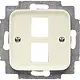 Busch-Jaeger 2561-02-212 centraalplaat + draagring 2x modular jack Standaard SI