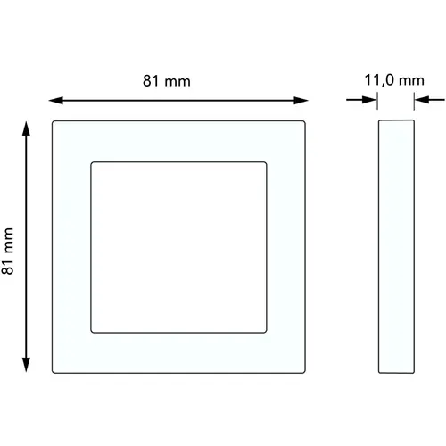 Busch-Jaeger 2511-212K-102 afdekraam-Linear 1-voudig Standaard SI
