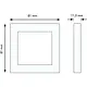 Busch-Jaeger 2511-212K-102 afdekraam-Linear 1-voudig Standaard SI