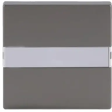 Busch-Jaeger 1764 NLI-866 schakelwip tekstkader Pure Stainless Steel
