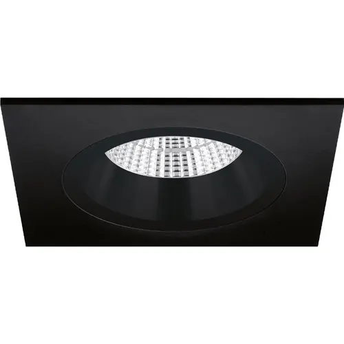 Yphix 50114364 Inbouwspot GU10 Milano vierkant zwart verdiept met klemveren exclusief lichtbron