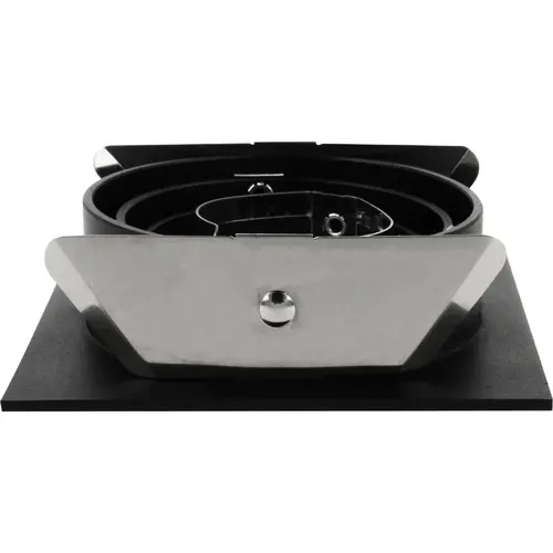 Yphix 50114372 Inbouwspot GU10 Torino vierkant wit kantelbaar met betonveer exclusief lichtbron