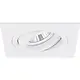 Yphix 50114371 Inbouwspot GU10 Torino vierkant wit kantelbaar met betonveer exclusief lichtbron