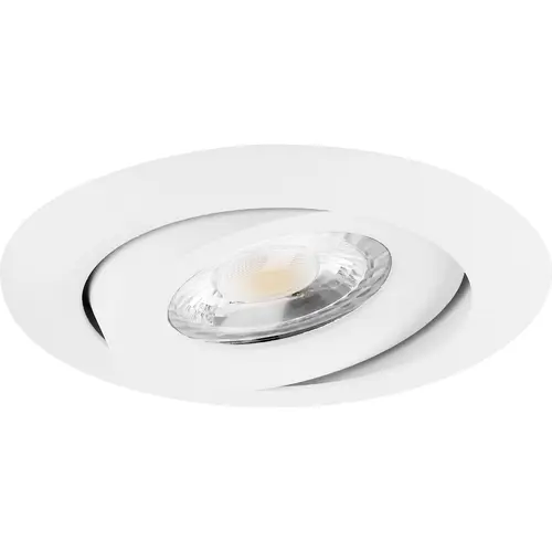 Yphix 50114424 LED inbouwspot GU10 Verona rond kantelbaar wit met klemveer exclusief lichtbron