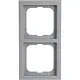 Busch-Jaeger 1722-183K afdekraam 2-voudig Future Linear aluzilver