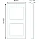 Busch-Jaeger 1722-184K afdekraam 2-voudig Future Linear studiowit glans