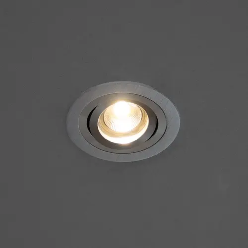 Yphix 50114402 Inbouwspot GU10 Modena rond aluminium kantelbaar met klemveren exclusief lichtbron