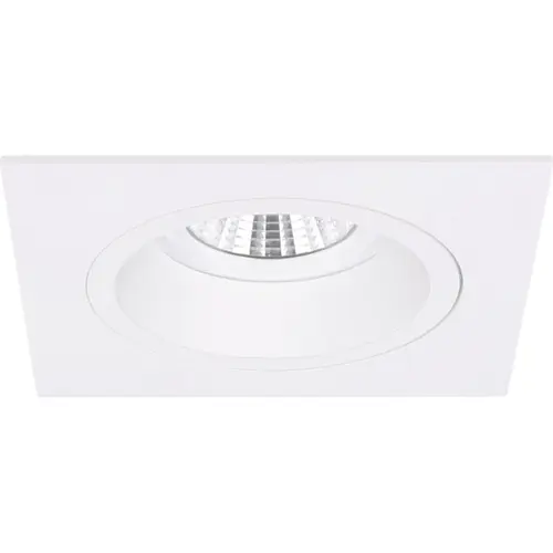 Yphix 50114429 Inbouwspot GU10 Milano vierkant wit verdiept met klemveren exclusief lichtbron