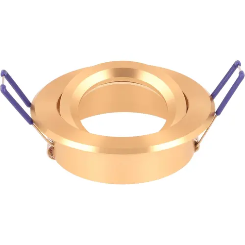 Yphix 50114441 Inbouwspot GU10 Verona rond goud kantelbaar met klemveren exclusief lichtbron